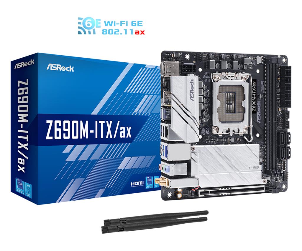 Asrock Z690M-ITX/ax Intel Z690 LGA 1700 Mini ITX