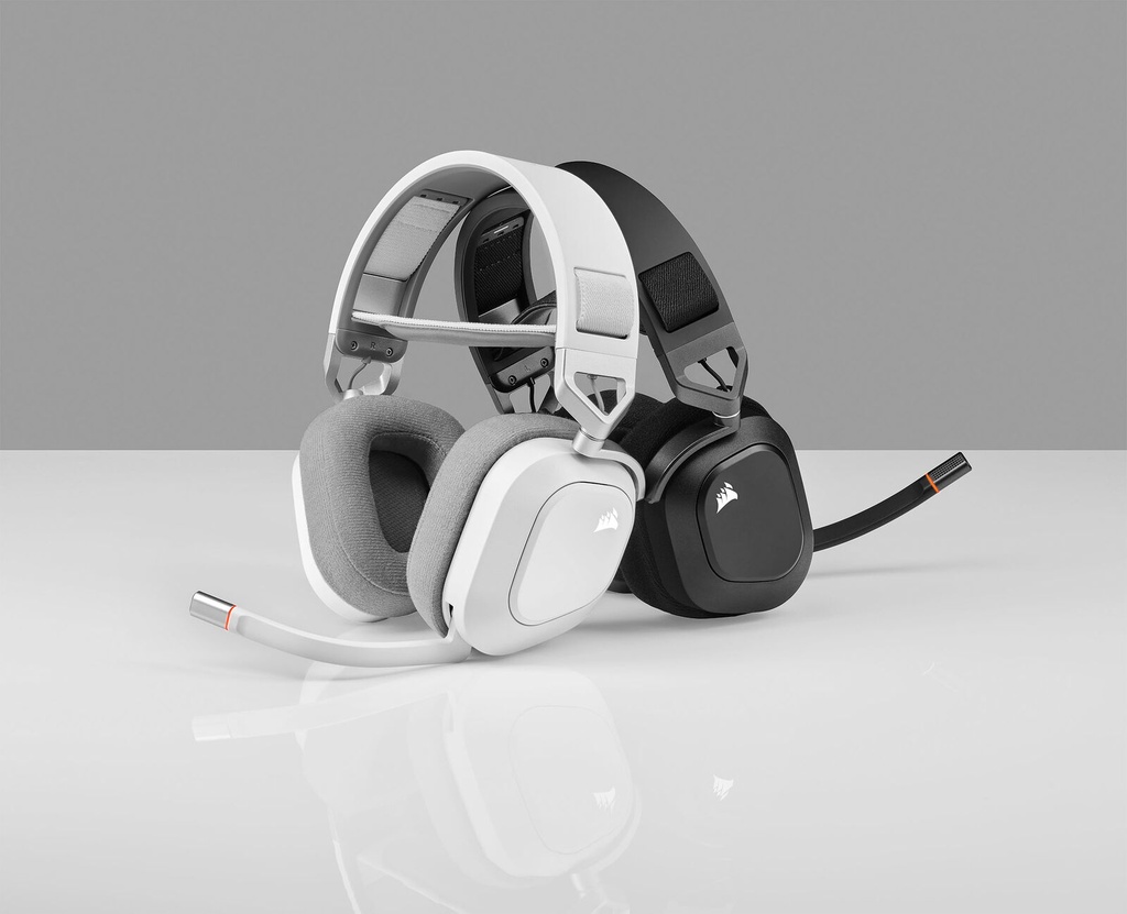 CORSAIR - HS80 RGB Wireless Gaming Headset for PC, Mac, PS5, PS4 - White