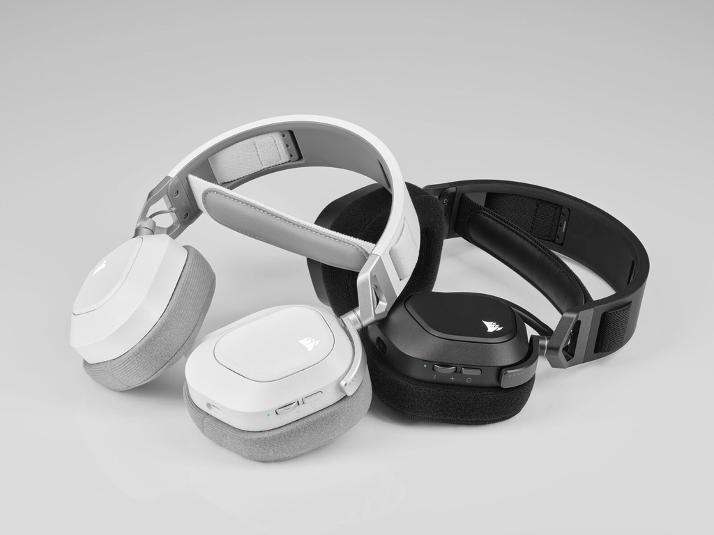 CORSAIR - HS80 RGB Wireless Gaming Headset for PC, Mac, PS5, PS4 - White