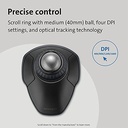 Kensington Orbit Wireless Trackball with Scroll Ring - Space Gray (K72675WW)