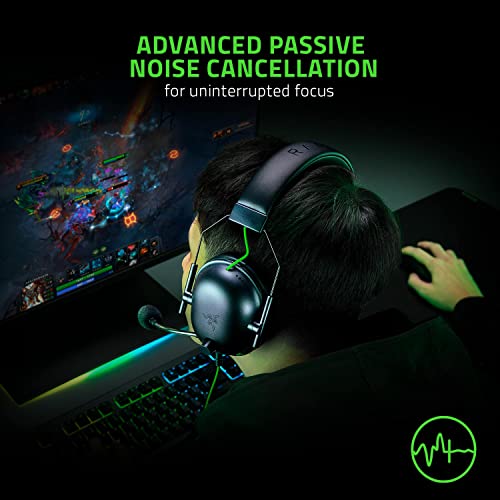 Razer BlackShark V2 X Wired Esports Headset for PC  USB  Black