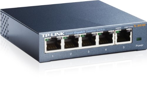 TP-Link TL-SG105 5 Port Gigabit Switch. Metal TL-SG105