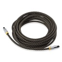 Cable Matters Gold Plated Toslink Digital Optical Audio Cable with Metal Connectors and Braided Jacket 25 Feet
