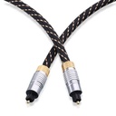 Cable Matters Gold Plated Toslink Digital Optical Audio Cable with Metal Connectors and Braided Jacket 25 Feet