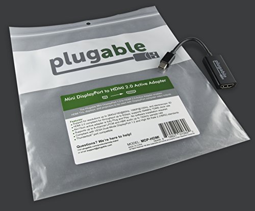 Plugable Active Mini Displayport Thunderbolt 2 to Hdmi 2.0 Adapter Supports M