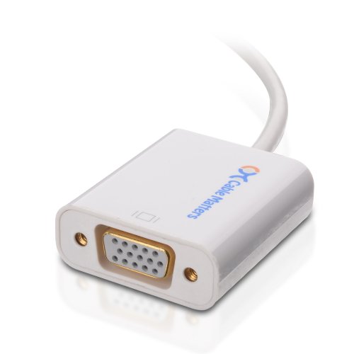 Cable Matters Mini DisplayPort to VGA Adapter (Mini DP to VGA) in White - Thun..
