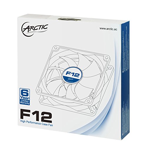 Arctic F12 - Value Pack 120mm Standard Low Noise Case Fan Cooling, 5 Pack