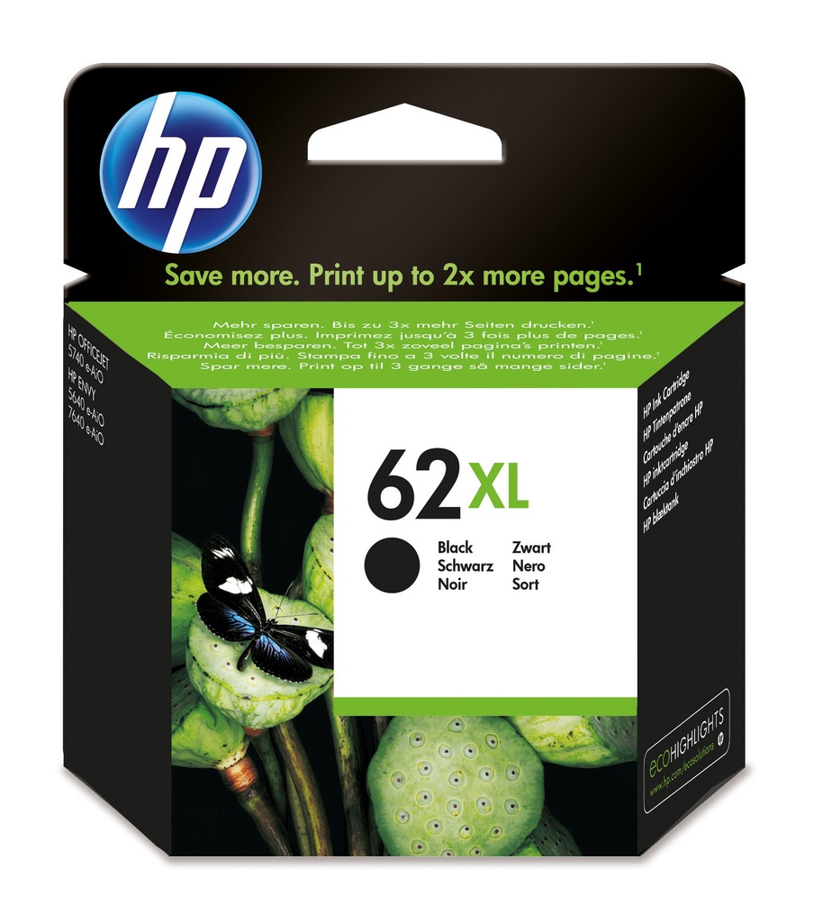 HP 62XL Black Original