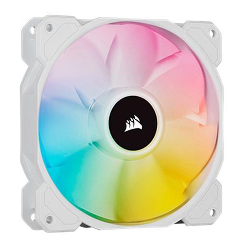 Corsair ICUE SP140 RGB Elite 140mm High Performance Addressable RGB Fan - White  (CO-9050138-WW)