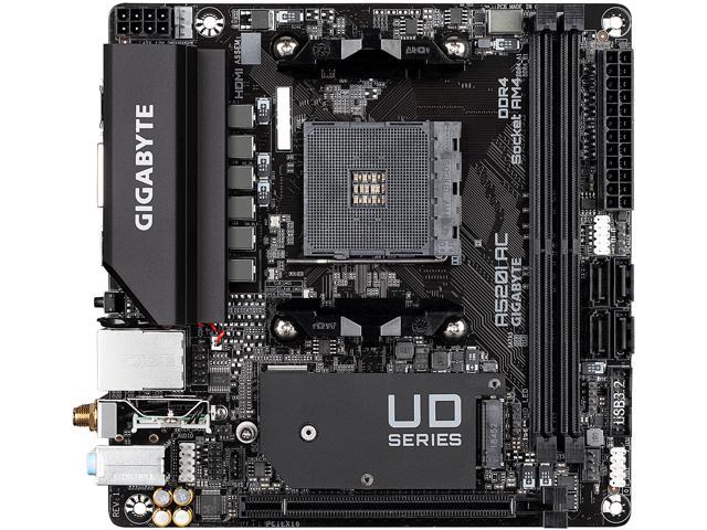 Gigabyte Ultra Durable A520I AC Desktop Motherboard - AMD Chipset - Socket AM4 - Mini ITX - Ryzen 3, Ryzen 5, Ryzen 7, Ryzen 9, Ryzen 3 PRO, Ryzen 5 P