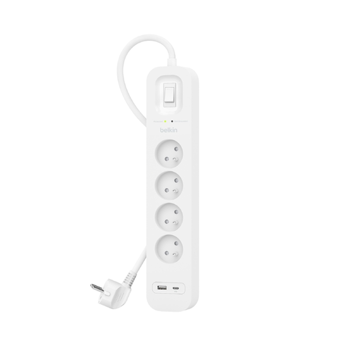 Belkin SRB001CA2M Surge Protector White 4 AC Outlet(s) 2 M