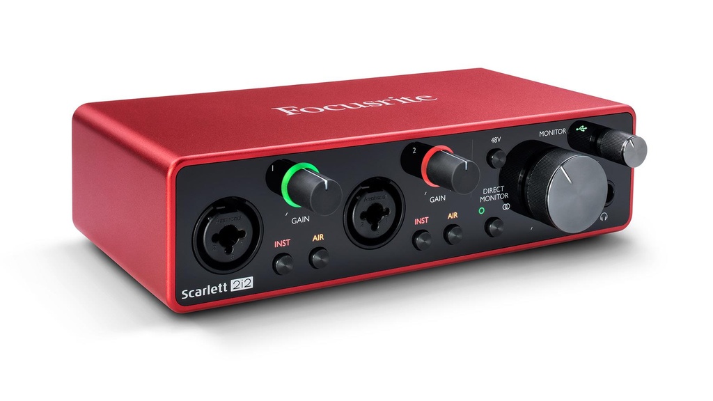 Focusrite Scarlett 2i2 2x2 USB Audio Interface (3rd Generation)