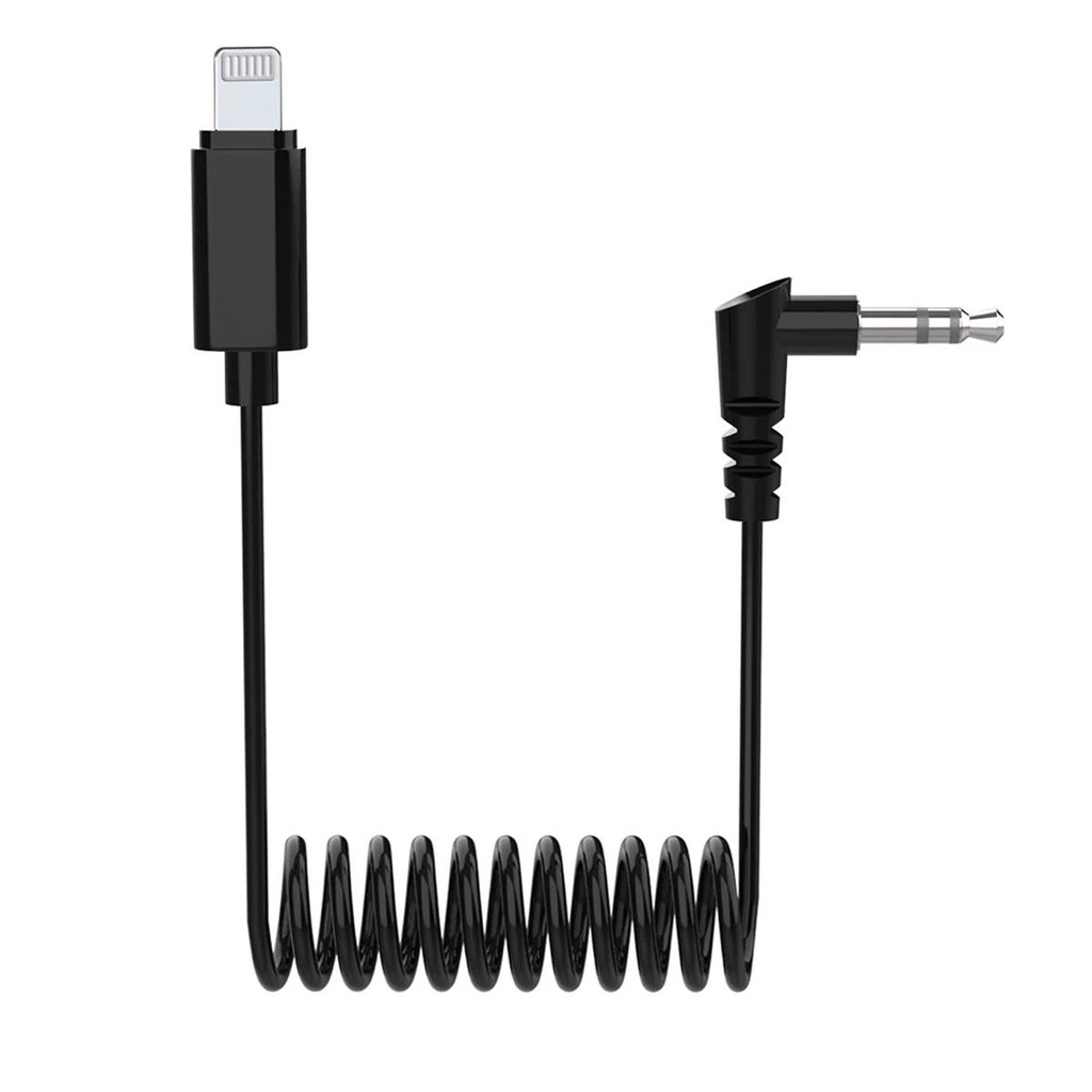 Hollyland 12.6" 3.5mm TRS to Lightning Coiled Cable