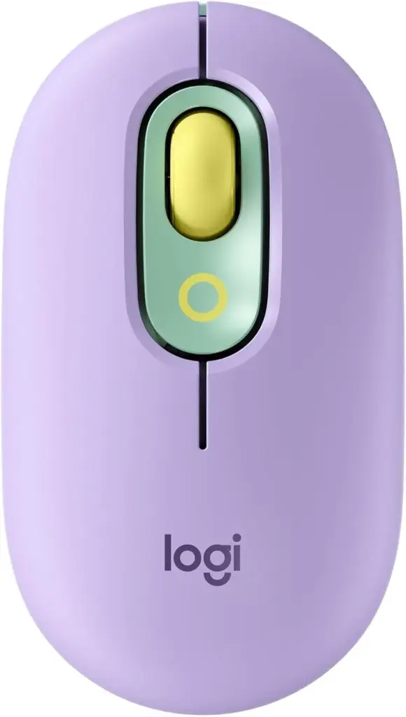 Logitech POP Mouse, Souris Sans Fil avec Emojis Personnalisables, Technologie SilentTouch, Défilement Précision/Vitesse, Design Compact, Bluetooth, USB, Multidispositifs, Compatible OS - Daydream