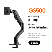 BEWISER GS500 Bras Noir écran 34-49''