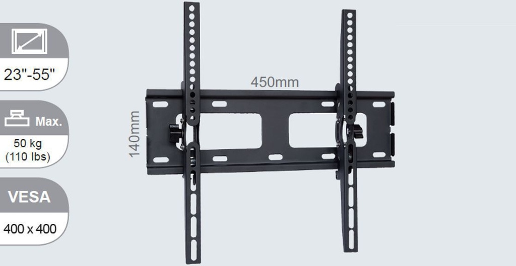 Vivolink VLMW2355T TV Mount/stand 139.7 Cm (55") Black