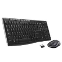 Logitech MK270 Wireless Combo - Keyboard and Mouse Set - French Input Device