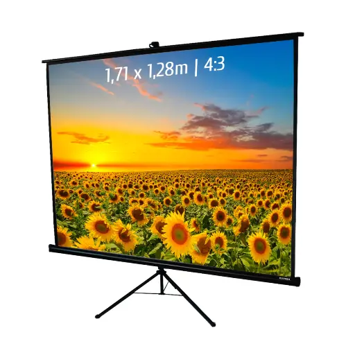 [043-2003] Écran de projection trépied - réglable 40-120cm