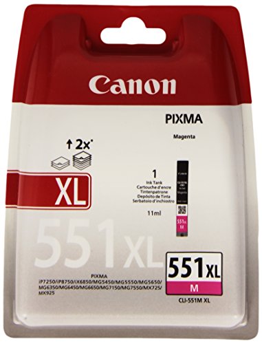 [044713] Canon 6445B004 (551 MXL) Ink Cartridge Magenta, 680 Pages, 11ml