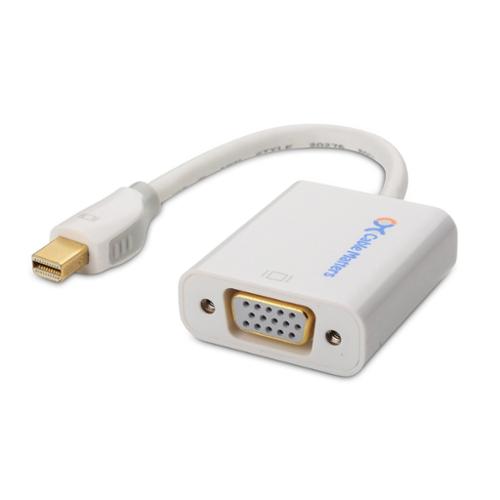 [101003] Cable Matters Mini DisplayPort to VGA Adapter (Mini DP to VGA) in White - Thun..
