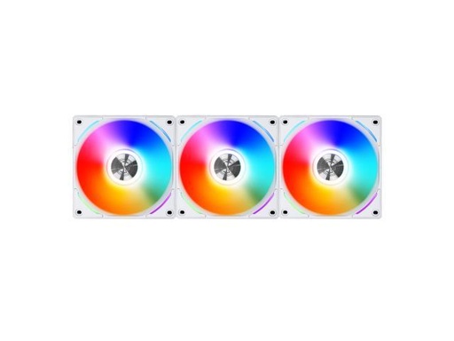 [UF-AL120-3W] Lian Li Uni Fan Al120 Rgb White 3x 12cm Fan Pack with Controller