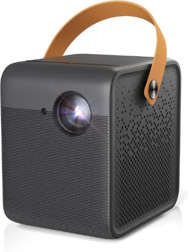[D66020000396A] WEMAX Dice Projecteur Portable FHD 1080p Outdoor, 700 lumens ANSI, système Intelligent Android TV, autonomie de 3 Heures, cinéma Maison Dolby Audio, Mise au Point Auto