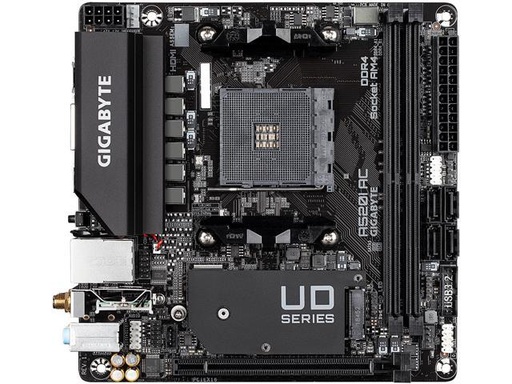 [A520I AC] Gigabyte Ultra Durable A520I AC Desktop Motherboard - AMD Chipset - Socket AM4 - Mini ITX - Ryzen 3, Ryzen 5, Ryzen 7, Ryzen 9, Ryzen 3 PRO, Ryzen 5 P