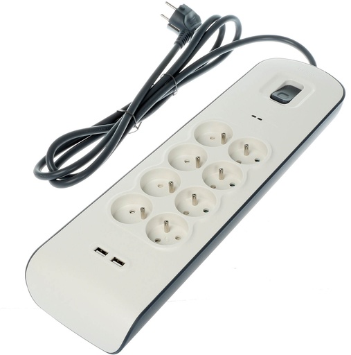 [BSV804CA2M] Belkin BSV804ca2M White 8 AC Outlet(s) 2 M