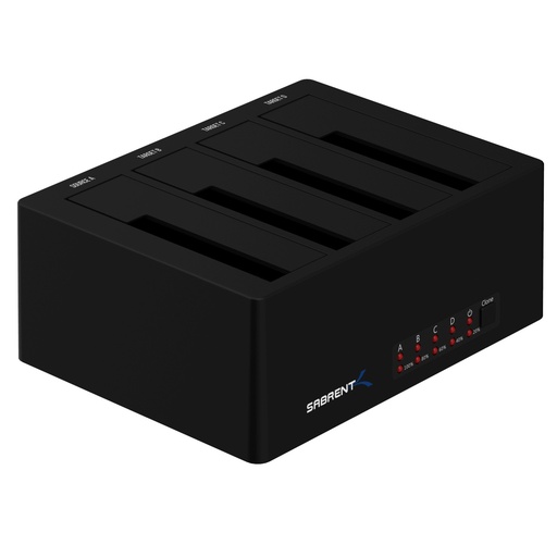 [DS-U3B4] DS-U3B4 4-Bay USB 3.0 SATA 2.5 in. & 3.5 in. SSD & HDD Docking Station, Black