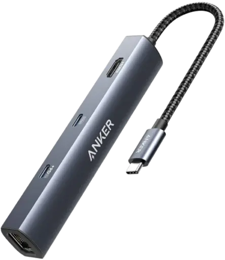 [X002KQ7YHP] ANKER Hub USB-C Anker 543 (6 en 1, fin)