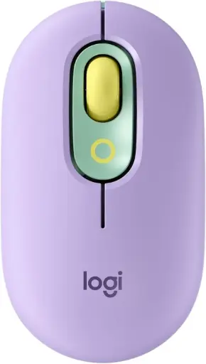 [X003XSQOJ3] Logitech POP Mouse, Souris Sans Fil avec Emojis Personnalisables, Technologie SilentTouch, Défilement Précision/Vitesse, Design Compact, Bluetooth, USB, Multidispositifs, Compatible OS - Daydream