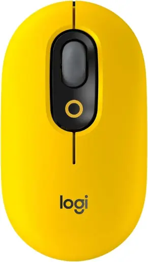 [X003XSSA59] Logitech POP Mouse, Souris Sans Fil avec Emojis Personnalisables, Technologie SilentTouch, Défilement Précision/Vitesse, Design Compact, Bluetooth, USB, Multidispositifs, Compatible OS - Blast
