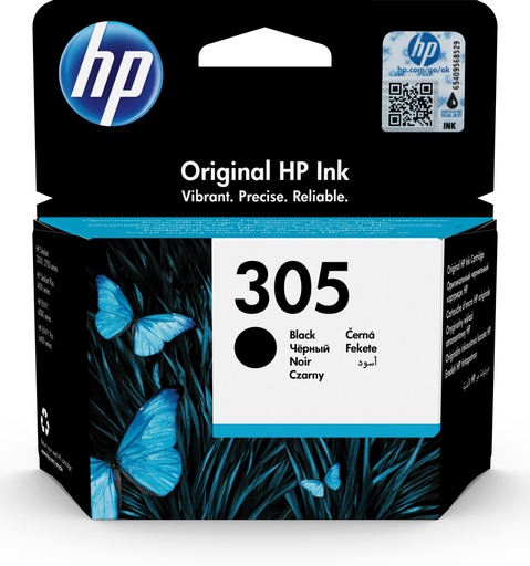 [3YM61AE] HP 305 Black Ink Cartridge Original 3YM61AE