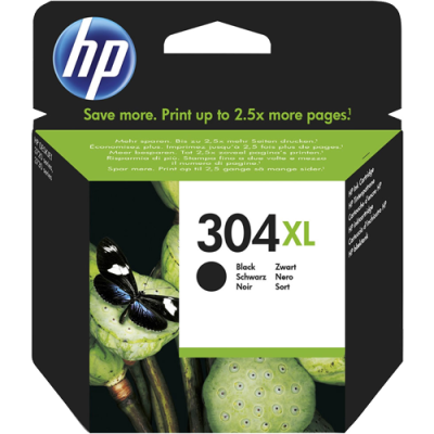 [HPN9K08AE] HP N9K08AE (304XL) Printhead Black, 300 Pages @ 5% Coverage, 6ml