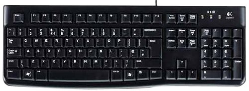 [920-002515] Logitech K120 Wired USB Keyboard, AZERTY, Black