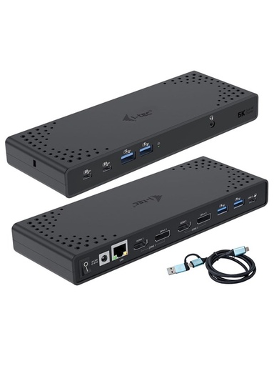 [CADUA4KDOCKPDL2] I-TEC Station d'accueil USB-A/C TB Dual Dock Dual Display Dock PD 100 W