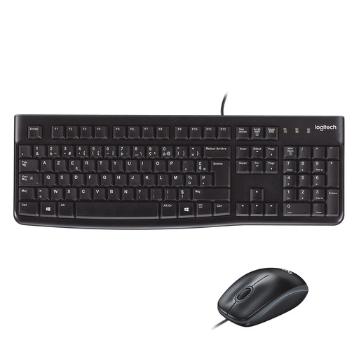 [920-002539] Kit clavier / souris USB Logitech MK120 Noir